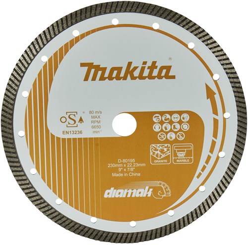 Makita accessoires diamantschijf | 230 x 22,23 x 2,6 mm - d-80195