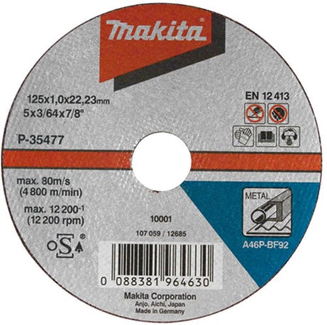 Makita accessoires doorslijpschijf 230x2,5mm metaal - a-85335 - a-85335