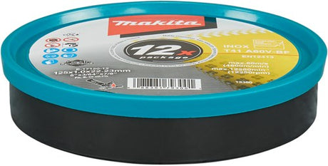 Makita accessoires makita e-17120-12 doorslijpschijf recht 125 mm 12 stuk(s) metaal, rvs