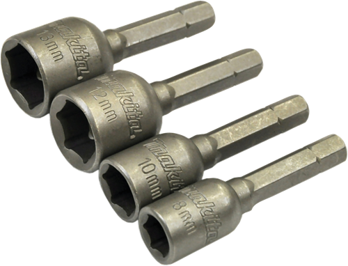 Makita accessoires doppenset 8 10 12 13x50mm - b-57554 b-57554
