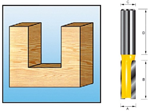 Makita accessoires groeffrees hm 3mm s8 - d-10001