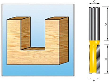 Makita accessoires groeffrees hm 3mm s8 - d-10001