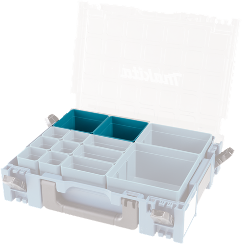 Makita accessoires inzetbak 100x100mm | mbox organizer - 191x95-9