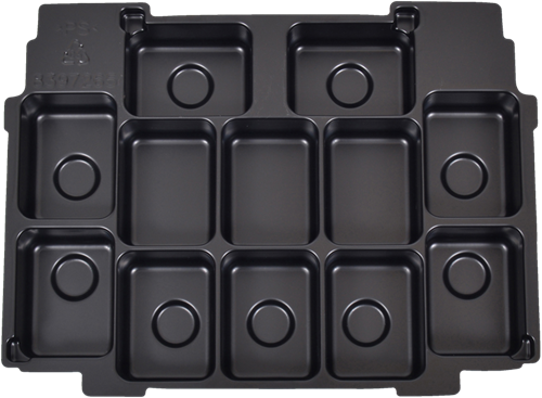 Makita accessoires kofferinzet inlay 12x accu cxt - 839726-5 839726-5