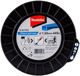 Makita accessoires makita maaidraad vierbladig blauw 445 m ø 1,65 mm - e-01753