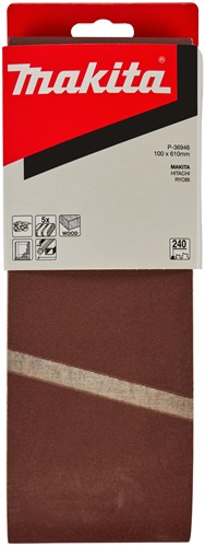 Makita accessoires makita schuurband 100x610 mm k240 5 stuks - p-36946