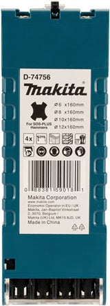Makita accessoires p2s betonborenset | sds-plus | 4-delig