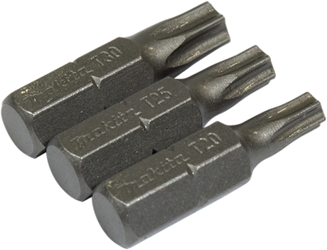 Makita accessoires schroefbitset torx 3-delig - b-24533 - b-24533