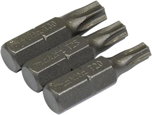 Makita accessoires schroefbitset torx 3-delig - b-24533 - b-24533