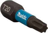 Makita accessoires slagschroefbit impact black, t20x25mm 2 stuks - b-63672