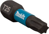 Makita accessoires slagschroefbit impact black, t25x25mm 2 stuks - b-63688