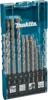 Makita accessoires makita d-77126 steen-spiraalboorset 12-delig 4 mm, 5 mm, 6 mm, 8 mm, 10 mm, 12 mm 1 set(s)