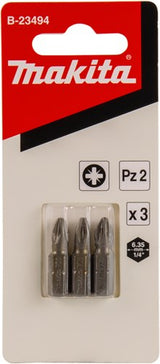 Makita accessoires schroefbit pz2x25mm 3 stuks - b-23494
