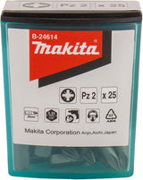 Makita accessoires schroefbit pz2x25mm 25 stuks - b-24614 - b-24614