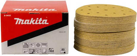 Makita accessoires makita b-39322 schuurschijf 150mm k80 yellow velcro