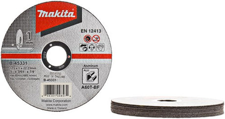 Makita accessoires doorslijpschijf 125x1,0mm alu - 10 stuks - b-45331