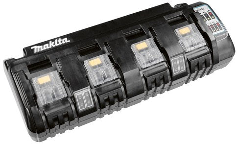 Makita dc18sf oplader met 4 poorten welke 2 accu's tegelijk oplaadt - 196426-3