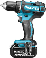 Makita ddf482rtj 18v boor- schroefmachine 5,0 ah accu (2 st), snellader, mbox - ddf482rtj