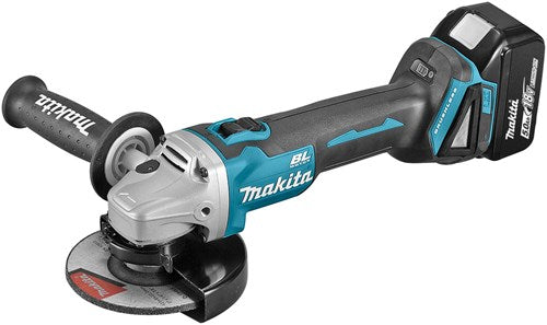 Makita dga506rtj 2x 5,0 ah accu-haakse slijper in makpac