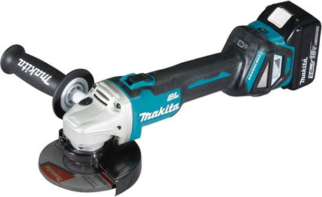 Makita dga511rtj 18v accu haakse slijper 125mm | 18v 5.0ah li-ion in m-box | 18v (2x 5.0ah accu + lader) - dga511rtj