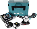 Makita dga511rtj 18v accu haakse slijper 125mm | 18v 5.0ah li-ion in m-box | 18v (2x 5.0ah accu + lader) - dga511rtj