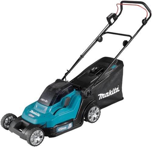 Makita dlm432ct2 2x18 v grasmaaier 43 cm 5,0 ah accu (2 st), duolader (dc18sh), in doos