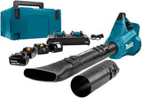 Makita dub362pt4j | lxt accu bladblazer 2x18v in mbox (4x 5.0ah accu + dc18rd duolader) - dub362pt4j