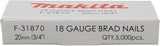 Makita accessoires brad 20mm 1,0x1,2mm - f-31870