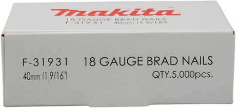 Makita accessoires makita f-31931 brad 40mm. ve=5000