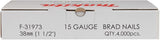 Makita accessoires f-31973 brads | 38mm 1,4x1,8mm | gegalvaniseerd | 4000 stuks - f-31973