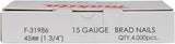 Makita accessoires f-31986 brads | 45mm 1,4x1,8mm | gegalvaniseerd | 4000 stuks - f-31986