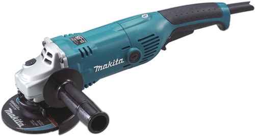 Makita ga5021cf01 haakse slijper 125mm in doos, met vastzetschakelaar