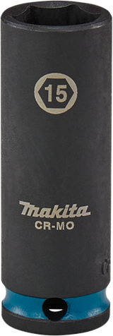 Makita krachtdop impact black, 3 8 15mm lang - e-16324