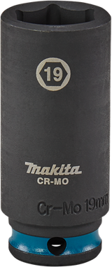 Makita krachtdop impact black, 3 8 19mm lang - e-16368