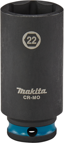 Makita krachtdop impact black, 3 8 22mm lang - e-16396