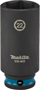 Makita krachtdop impact black, 3 8 22mm lang - e-16396