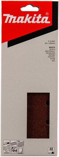 Makita accessoires schuurvel k40 93x228 red g. - p-31837