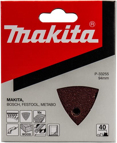 Makita accessoires schuurvel 3-k k40 red v. - p-33255