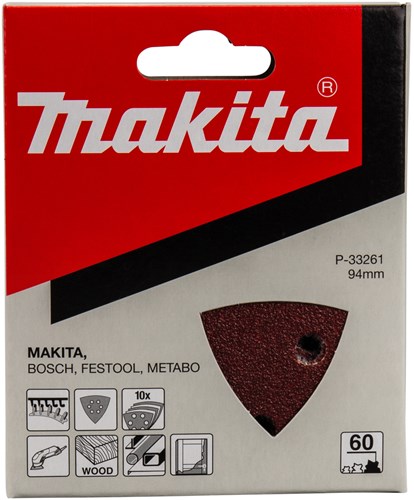 Makita accessoires schuurvel 3-k k60 red v. - p-33261