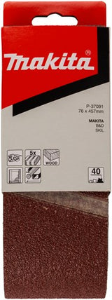 Makita accessoires schuurband k40 76x457 red - p-37091