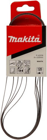 Makita accessoires schuurband k120 6x533 red - p-43228