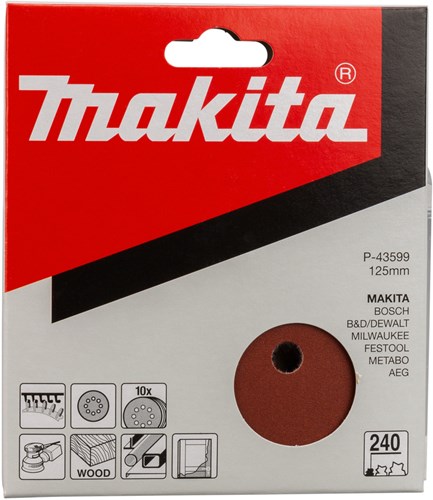 Makita accessoires schuurschijf k240 125 red v. - p-43599