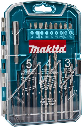 Makita accessoires boor- schroefbitset 22-delig - p-44002 - p-44002