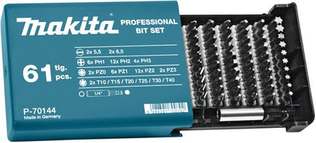 Makita accessoires makita p-70144 schroefbitset 61-delig