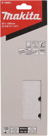 Makita accessoires makita schuurvel 185x93 k120 vlc whi. - e-19663