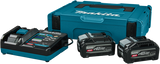 Makita 1911b9-4 | xgt startset 40v max in mbox1 (2x 4.0ah bl4040f accu + dc40ra snellader) - 1911b9-4