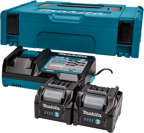 Makita 191v27-4 | xgt startset 40v max in mbox1 (2x 2.5ah bl4025 accu + dc40rc lader) - 191v27-4