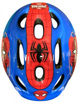 Marvel spider-man fietshelm verstelbaar blauw rood maat 52-56 cm (s)