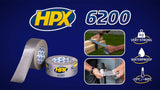 Hpx producten duct tape reparatietape zwart 48mm x 10m