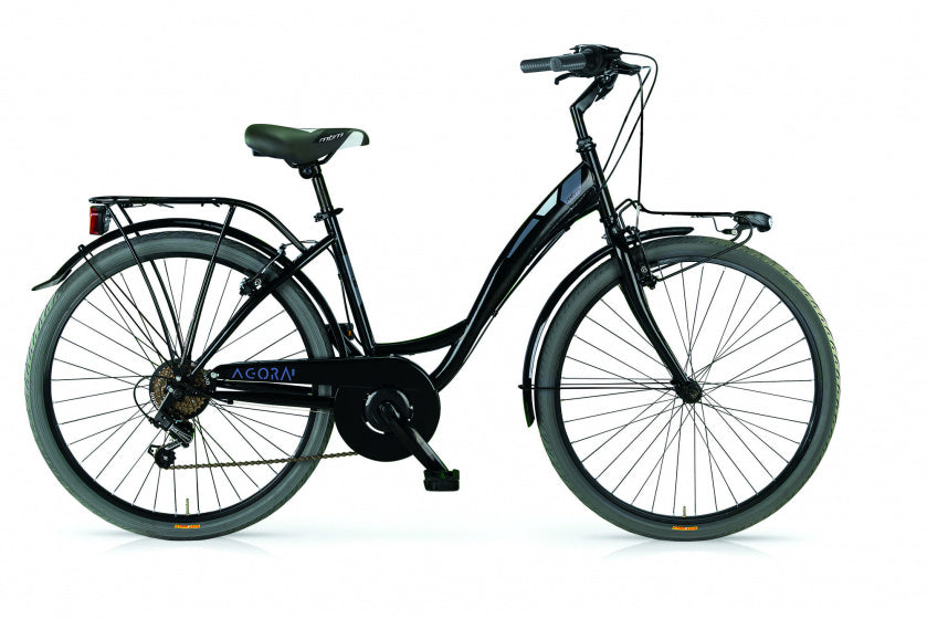 Mbm agora 26 inch 43 cm dames 6v v-brakes zwart